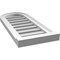 Ekena Millwork Round Top Surface Mount PVC Gable Vent: Functional, w/ 2"W x 2"P Brickmould Sill Frame, 12"W x 28"H GVPRT12X2803SF - alternate 5
